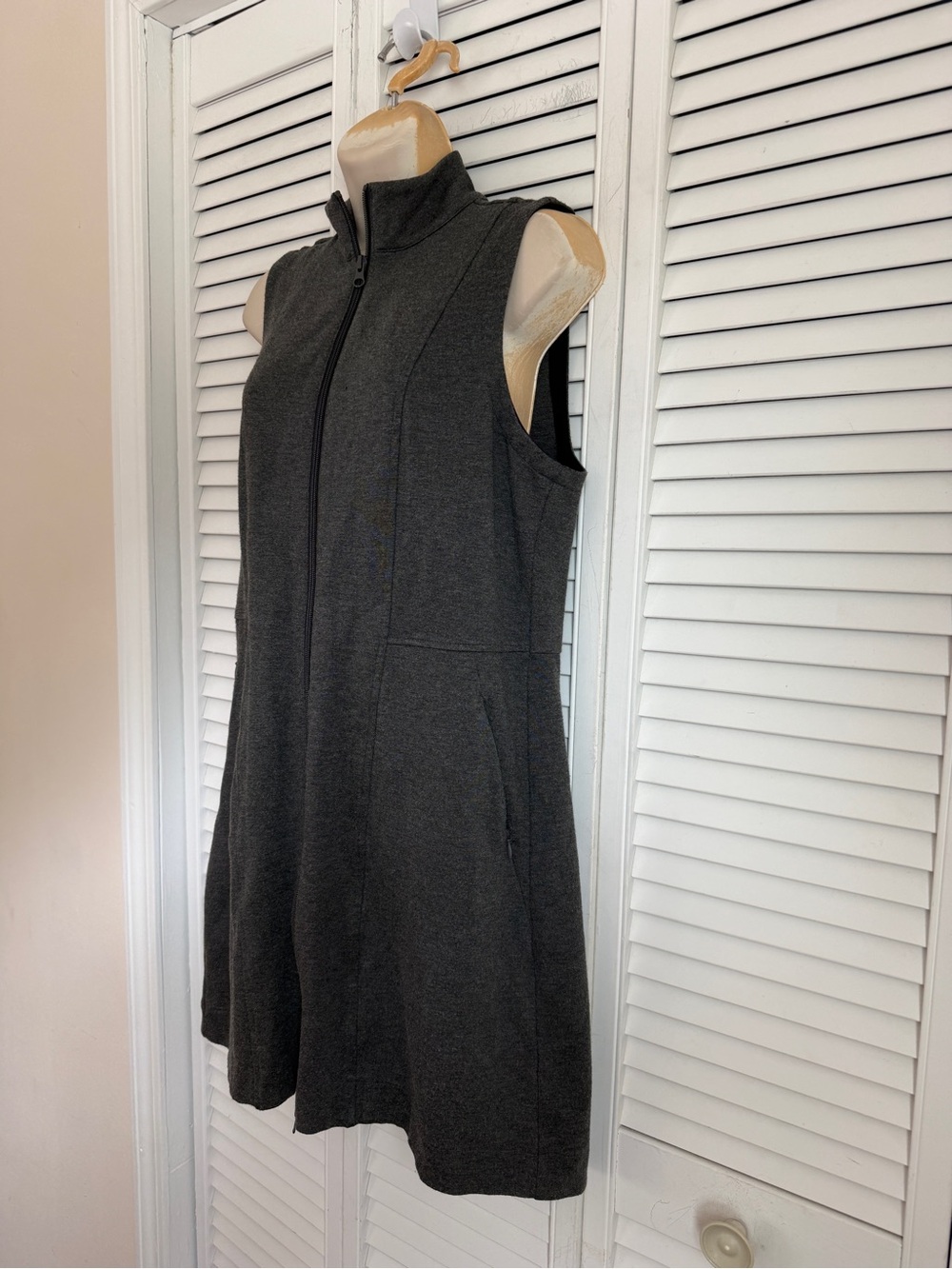 Title Nine Zip Up Dress Passport Ponte Stretch Sleeveless Large High Neck Golf - Picture 2 of 11